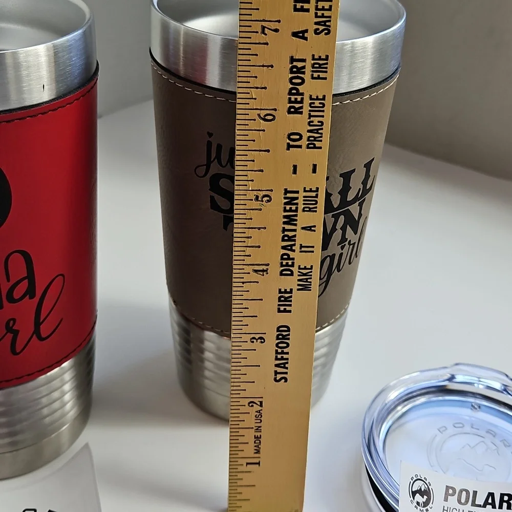 Polar Camel Tumbler Set, NWT, Red & Tan